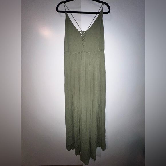 Forever 21 Sage green sleeveless dress 3x - Picture 2 of 8